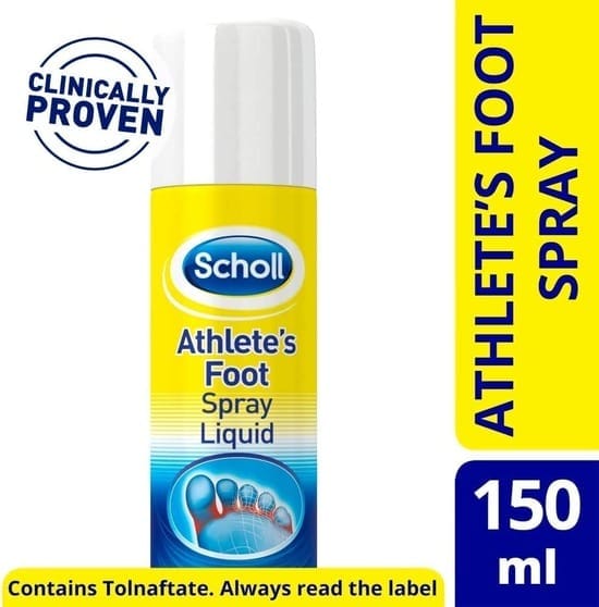 Scholl Athlete’s Foot Spray Liquid, 150ml - Silverline Pharmacy Surulere, Lagos