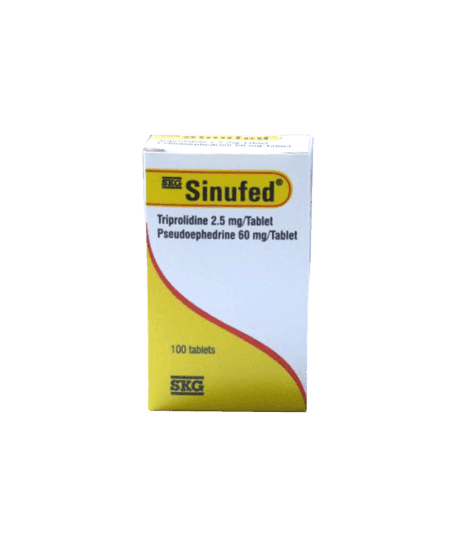 SKG Sinufed, 100 Tablets - Silverline Pharmacy Surulere, Lagos