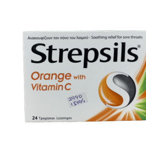 Strepsils Orange & Vitamin C, 24 Lozenges - Silverline Pharmacy Surulere, Lagos