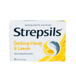 Strepsils Soothing Honey & Lemon, 24 Lozenges - Silverline Pharmacy Surulere, Lagos