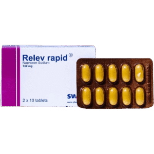 Swipha Relev Rapid Naproxen Sodium 550mg, 2 x 10 Tablets - Silverline Pharmacy Surulere, Lagos