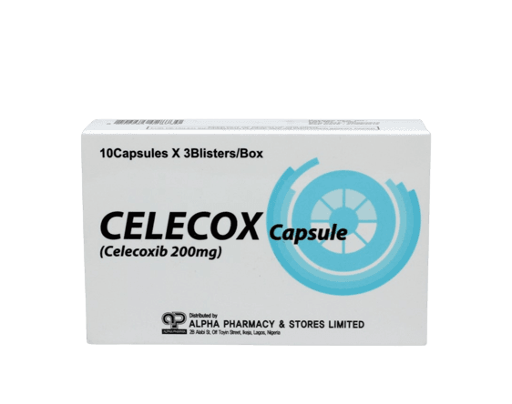 Theragen Alpha-Celecox Celecoxib 200mg, 10 x 3 Capsules - Silverline Pharmacy Surulere, Lagos