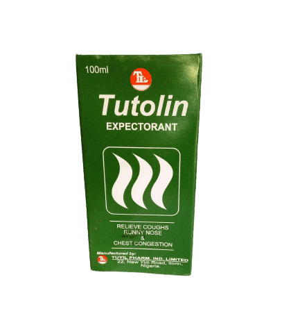 Tuyil Pharm Tutolin Expectorant, 100ml - Silverline Pharmacy Surulere, Lagos