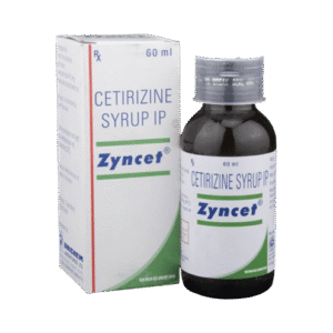 Unicem Zyncet Cetirizine Hydrochloride 5mg/5ml Syrup, 60ml - Silverline Pharmacy Surulere, Lagos