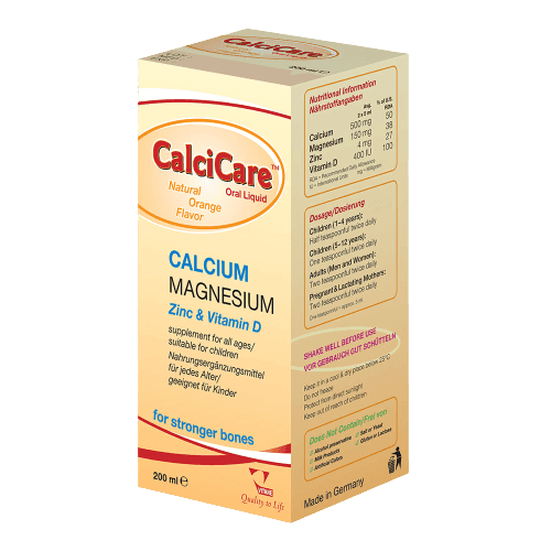 Vitane CalciCare Oral Liquid (Orange Flavour), 200ml - Silverline Pharmacy Surulere, Lagos