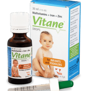Vitane Pediatric Multivitamin Drops with Iron and Zinc, 30ml - Silverline Pharmacy Surulere, Lagos