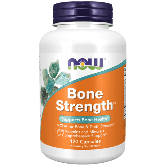 NOW Supplements Bone Strength, 120 Capsules - Silverline Pharmacy Surulere, Lagos