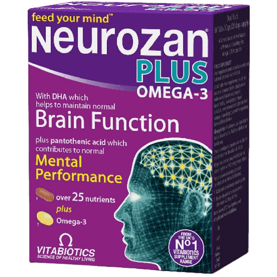 Vitabiotics Neurozan Plus Omega-3, 28 Day Supply - Silverline Pharmacy Surulere, Lagos