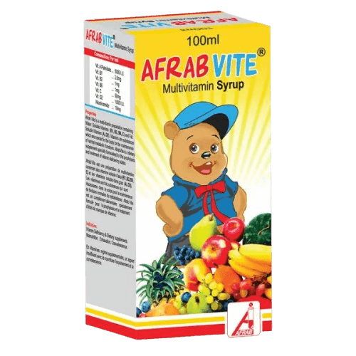 Afrab Afrabvite Multivitamin Syrup, 100ml - Silverline Pharmacy Surulere, Lagos