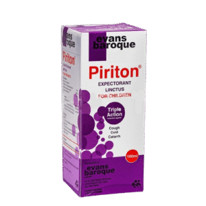 Evans Baroque Piriton Expectorant Linctus For Children, 100ml - Silverline Pharmacy Surulere, Lagos