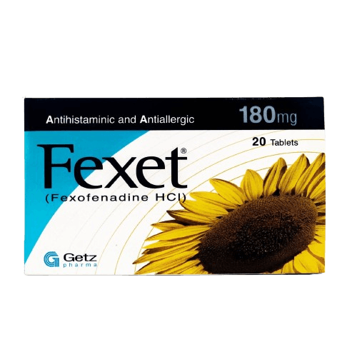 Getz Pharma Fexet 180mg, 20 Tablets - Silverline Pharmacy Surulere, Lagos