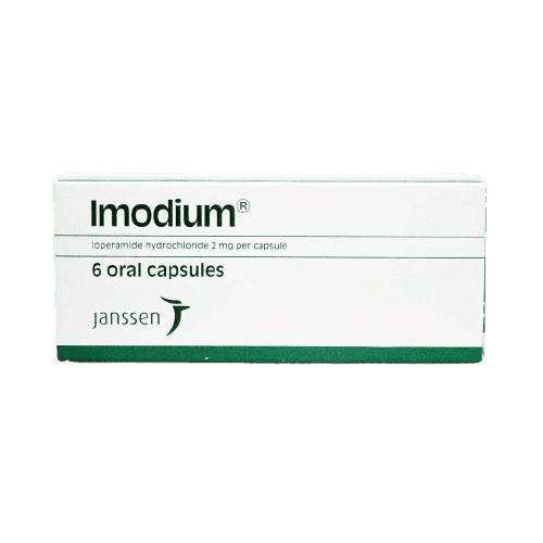 Janssen Imodium Loperamide 2mg, 6 Capsules - Silverline Pharmacy Surulere, Lagos
