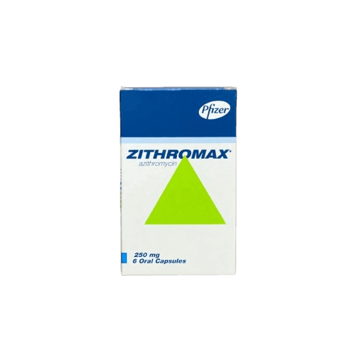Pfizer Zithromax 250mg, 6 Capsules - Silverline Pharmacy Surulere, Lagos