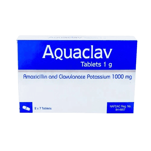 Pinnacle Aquaclav 1g, 14 Tablets - Silverline Pharmacy Surulere, Lagos