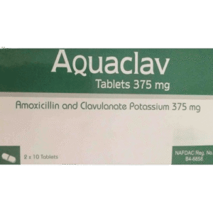 Pinnacle Aquaclav 375mg, 20 Tablets - Silverline Pharmacy Surulere, Lagos