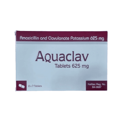 Pinnacle Aquaclav 625mg, 14 Tablets - Silverline Pharmacy Surulere, Lagos