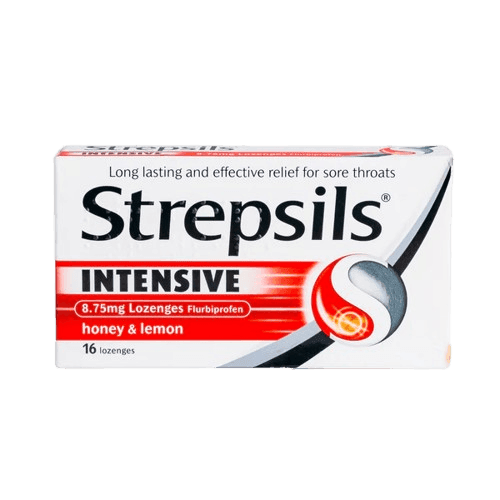 Strepsils Intensive (Honey & Lemon), 16 Lozenges - Silverline Pharmacy Surulere, Lagos