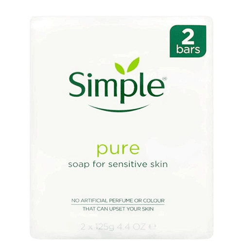 Simple Pure Soap For Sensitive Skin, 2 Bars - Silverline Pharmacy Surulere, Lagos