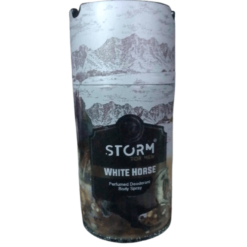 Storm For Men Perfumed Deodorant Body Spray (White Horse), 250ml - Silverline Pharmacy Surulere, Lagos