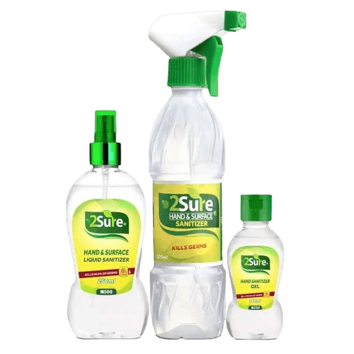 2 Sure Hand & Surface Liquid Sanitizer, 100ml - Silverline Pharmacy Surulere, Lagos