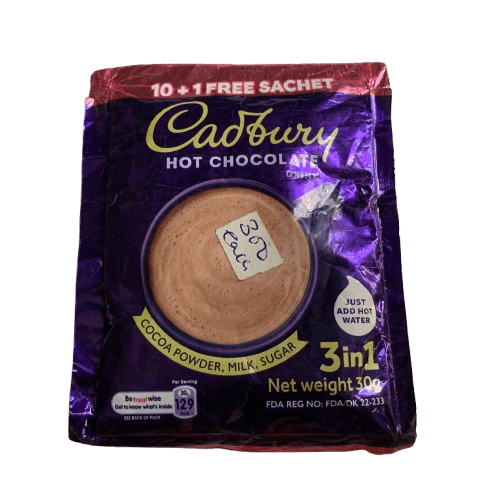 Cadbury Hot Chocolate 3-in-1, 30g - Silverline Pharmacy Surulere, Lagos