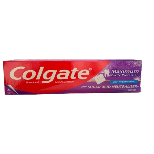 Colgate Fluoride & Calcium Toothpaste, 100ml - Silverline Pharmacy Surulere, Lagos