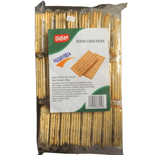 Didian Sugar Free Soda Crackers, 500g - Silverline Pharmacy Surulere, Lagos