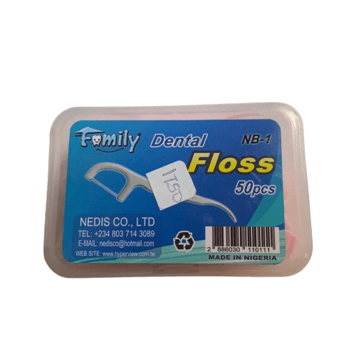 Family Dental Floss, 50pcs - Silverline Pharmacy Surulere, Lagos