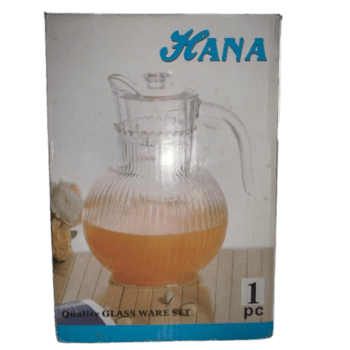 Hana Glass Jug Set (1 Piece), 1.9L - Silverline Pharmacy Surulere, Lagos