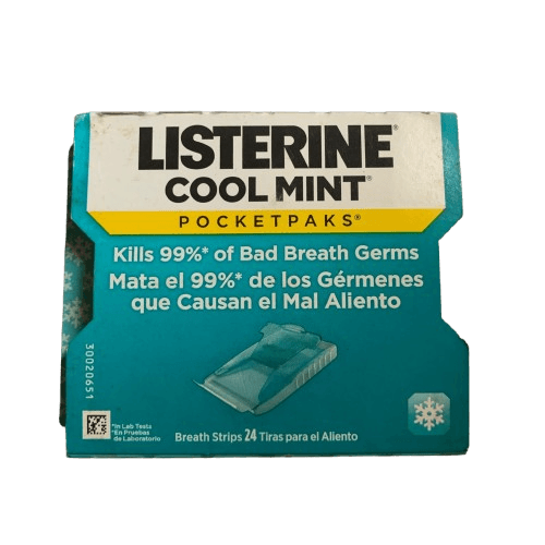 Listerine Cool Mint Pocket Paks, 24 Strips - Silverline Pharmacy Surulere, Lagos