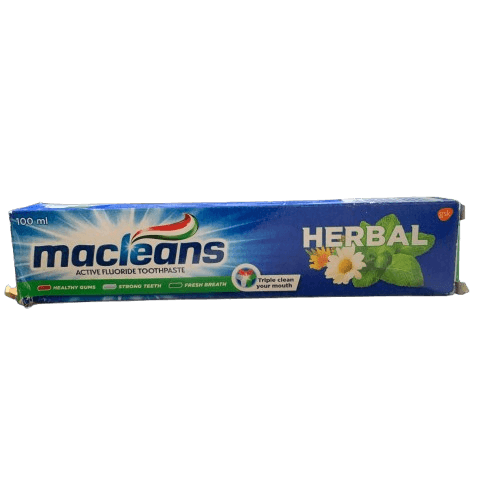Macleans Active Fluoride Toothpaste (Herbal), 100ml - Silverline Pharmacy Surulere, Lagos
