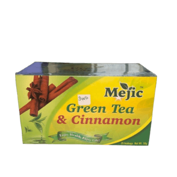 Mejic Green Tea & Cinnamon (50g), 25 Tea Bags - Silverline Pharmacy Surulere, Lagos