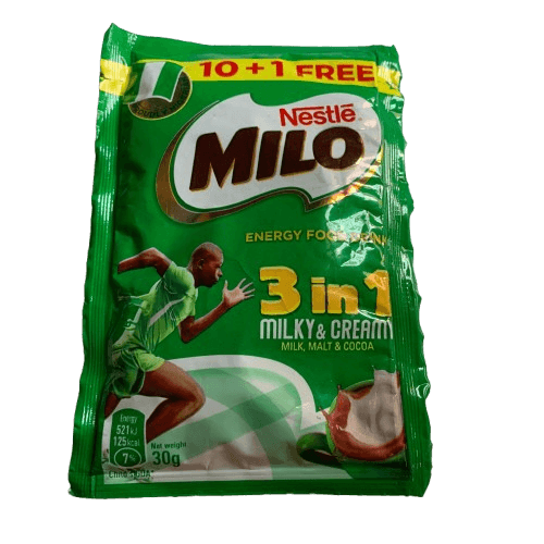 Milo Energy Food Drink 3-in-1 (Sachet), 30g - Silverline Pharmacy Surulere, Lagos