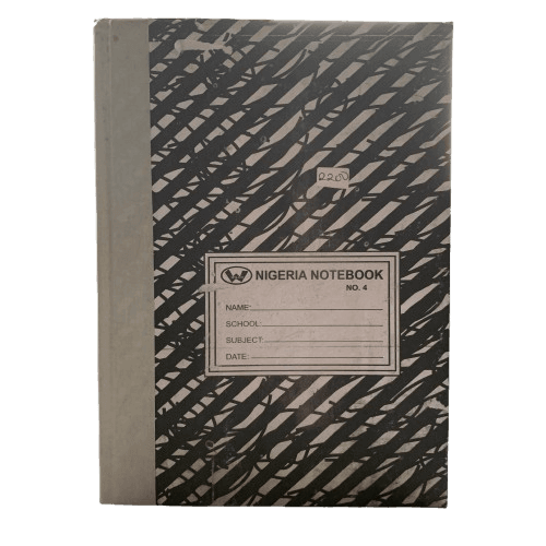 Nigeria Notebook No. 4 (Hard Cover) - Silverline Pharmacy Surulere, Lagos