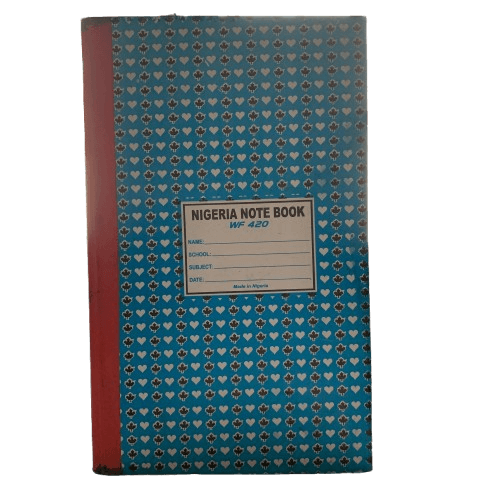 Nigeria Note Book WF 420 (Hard Cover), Long - Silverline Pharmacy Surulere, Lagos