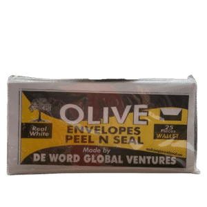 Olive Envelopes Peel N Seal (Real White), 25 Pieces - Silverline Pharmacy Surulere, Lagos