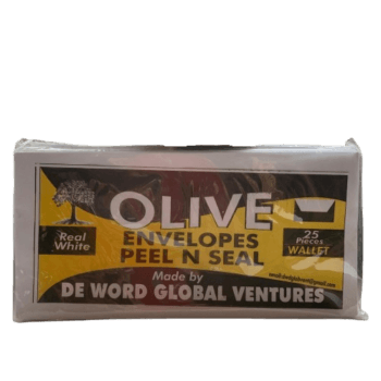 Olive Envelopes Peel N Seal (Real White), 25 Pieces - Silverline Pharmacy Surulere, Lagos