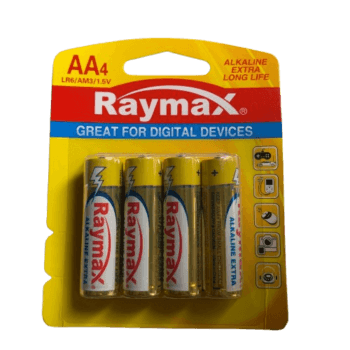 Raymax AA Batteries, Pack of Four - Silverline Pharmacy Surulere, Lagos