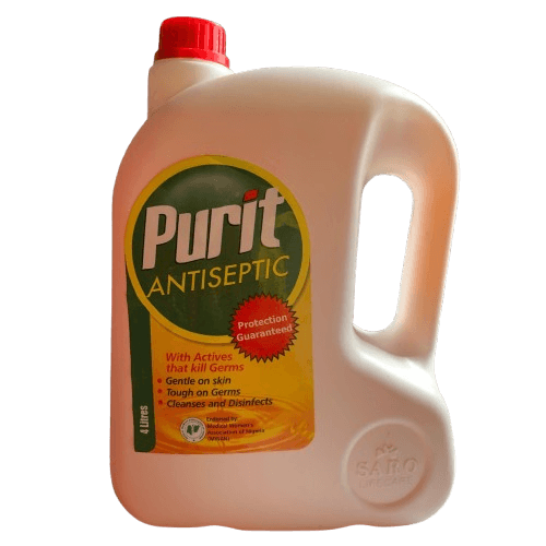 Saro Lifecare Purit Antiseptic, 4L - Silverline Pharmacy Surulere, Lagos