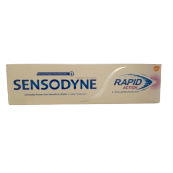 Sensodyne Rapid Action Fluoride Toothpaste, 100g - Silverline Pharmacy Surulere, Lagos