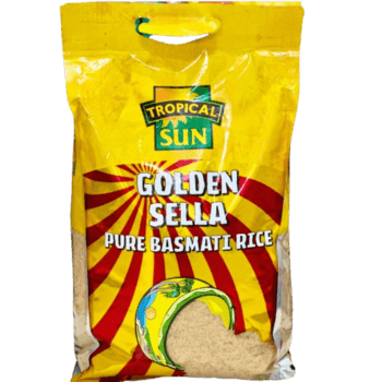 Tropical Sun Golden Sella Pure Basmati Rice, 5kg - Silverline Pharmacy Surulere, Lagos