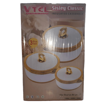 VTCL Sisley Classic 3-Piece Classic Insulated Hot Pots - Silverline Pharmacy Surulere, Lagos