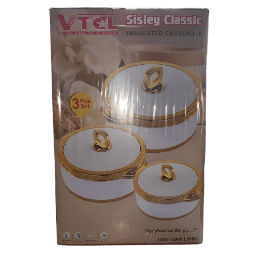 VTCL Sisley Classic 3-Piece Classic Insulated Hot Pots - Silverline Pharmacy Surulere, Lagos