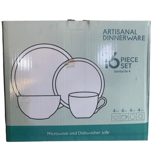 Artisanal Dinnerware 16-Piece Set - Silverline Pharmacy Surulere, Lagos