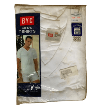 BYC Men's T-Shirts (White XXL), Single - Silverline Pharmacy Surulere, Lagos