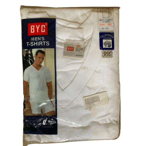 BYC Men’s T-Shirts (White XXL), Single - Silverline Pharmacy Surulere, Lagos