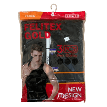 Felitex Gold T-Shirts (Black Large), Pack of 3 - Silverline Pharmacy Surulere, Lagos