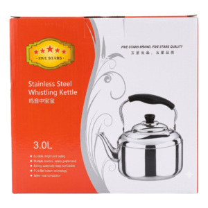Five Stars Stainless Steel Whistling Kettle, 3L - Silverline Pharmacy Surulere, Lagos