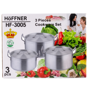 Höffner HF-3005 3 Piece Cookware Set - Silverline Pharmacy Surulere, Lagos