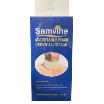 Samvine Adjustable Foam Cervical Collar - Silverline Pharmacy Surulere, Lagos